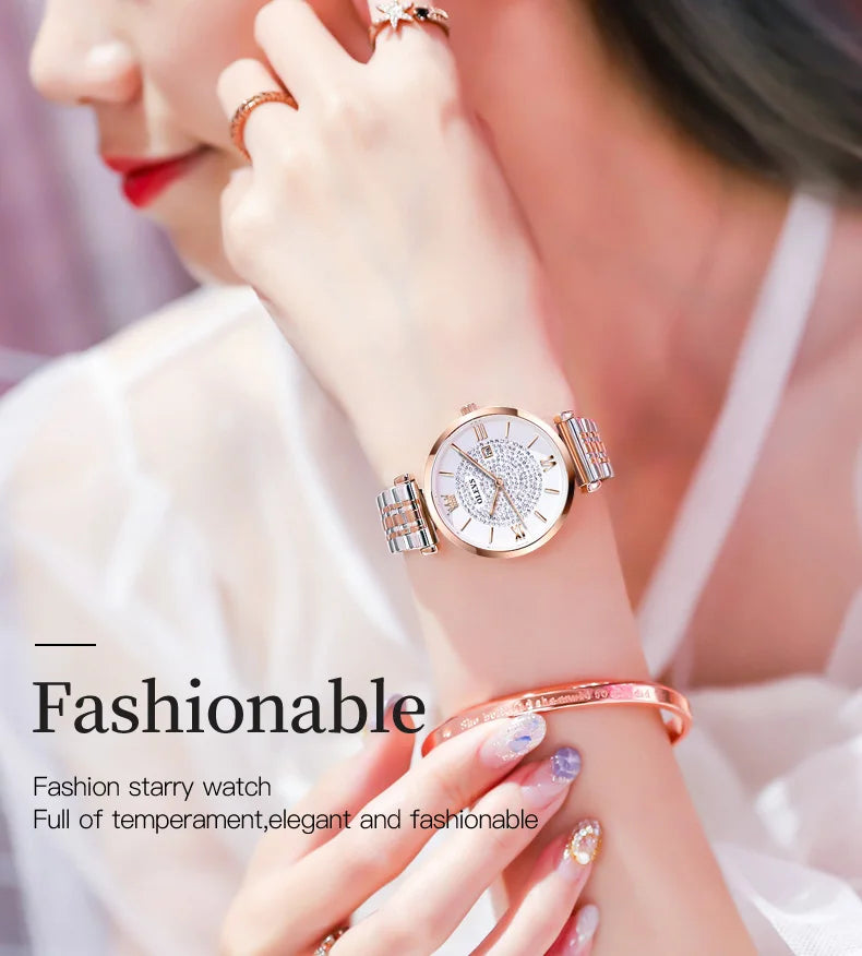 OLEVS 6892 Original Fashion Watches for Women Elegant Female Classic Clock Luxury Ladies Quartz Wristwatches